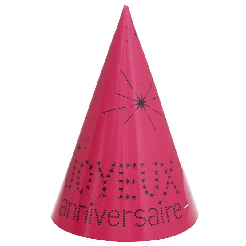 Chapeaux cône anniversaire et fête de fin d'année - Dragées Anahita