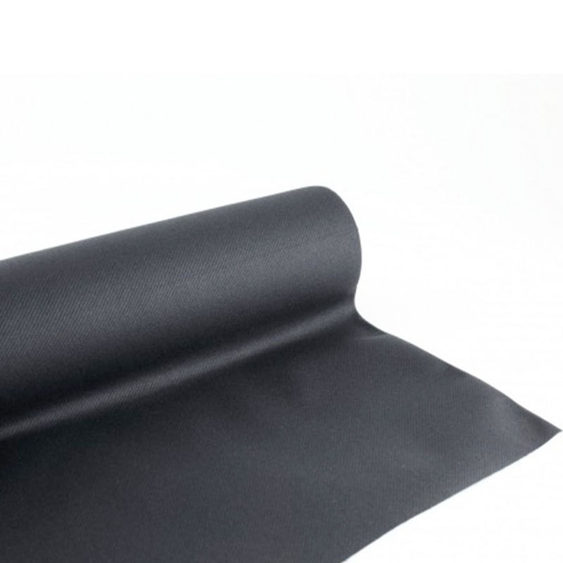 Lot de 3 nappes noires de fête | 121 x 121 cm | En plastique noir | Nappe  noire jetable pour fêtes