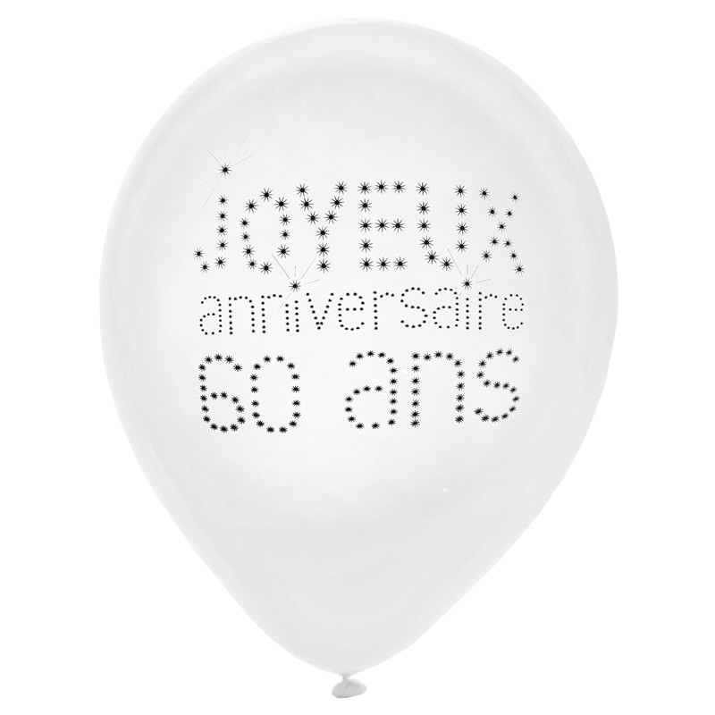 6 ballons Anniversaire 1 An - Ballon Anniversaire - Dragées Anahita