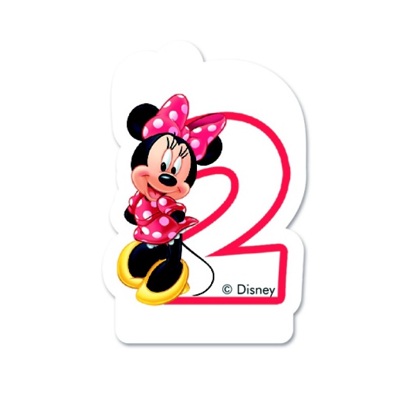 Bougie d'anniversaire Minnie - 2 ans