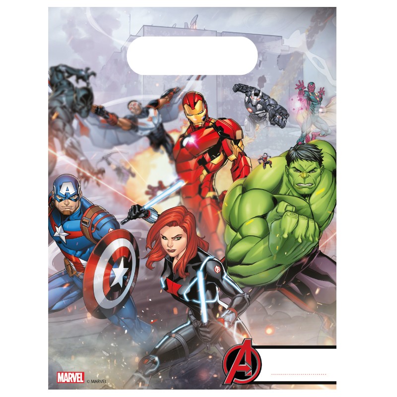 Cartes d'invitation - Avengers - lot de 6