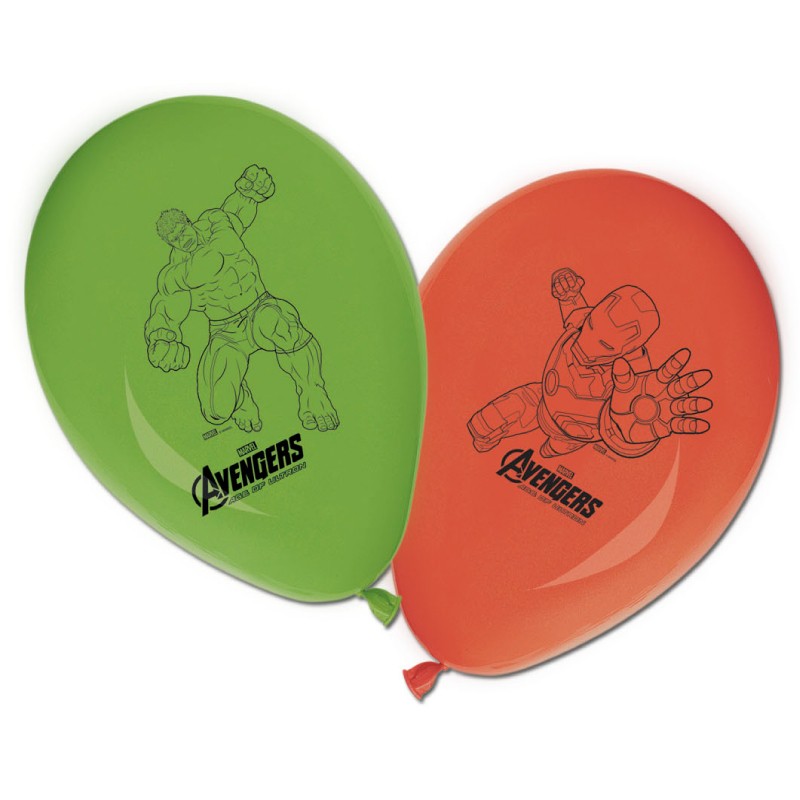 Ballons de baudruche - Avengers - 25 cm - lot de 8