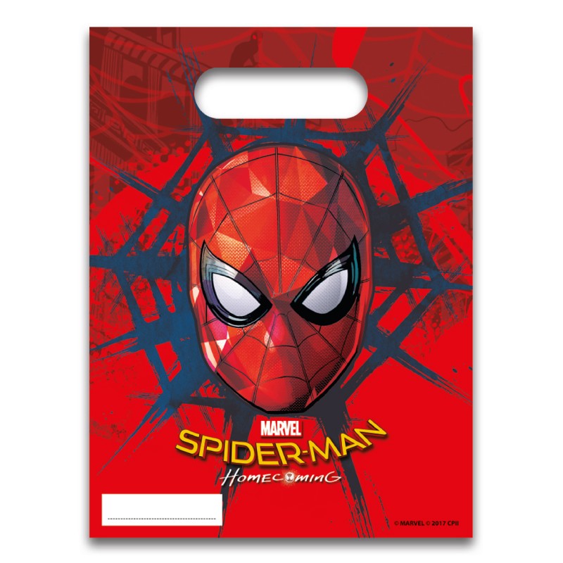 6 Sacs cadeaux Spiderman