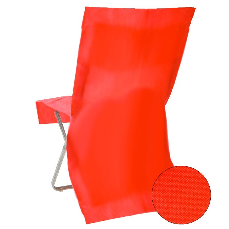 Housse de chaise jetable rouge pour décoration de mariage – Dragées