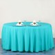 Nappe ronde turquoise Tissu 300cm haut de gamme