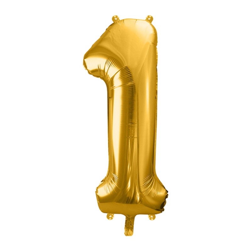 Ballon Lettre O métal doré 35cm - Dragées Anahita