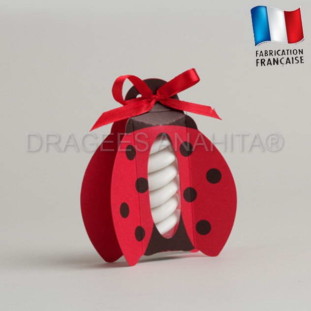 Boite A Dragees Coccinelle Boites A Dragees Bapteme Dragees Anahita