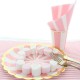 8 Gobelets Candy bar rose en carton