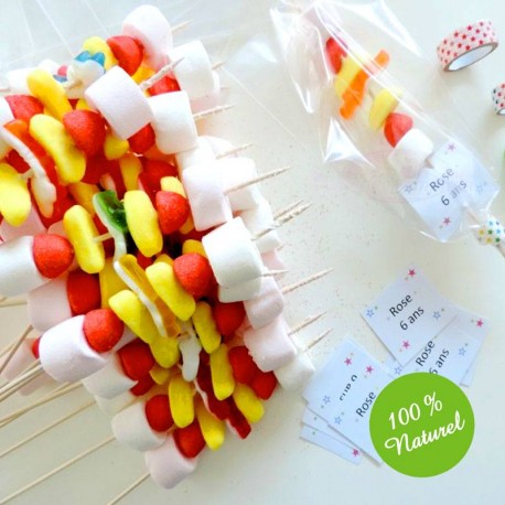 50 Brochettes Bonbons Fruits Ou Viandes cm Dragees Anahita