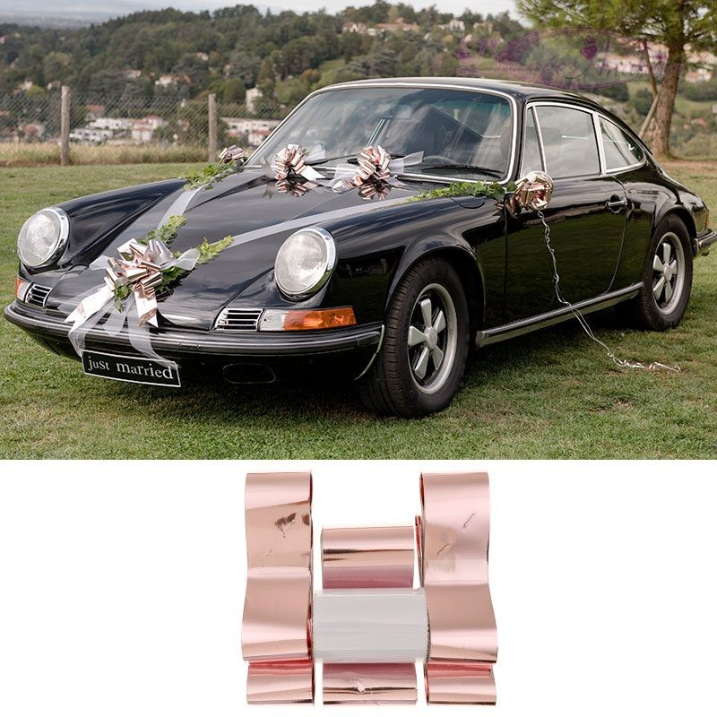 Décorez vos cortèges de mariage avec le kit voiture rose - Dragées Anahita