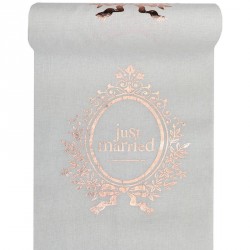 Livre d'or mariage Just Married rose gold