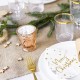 4 Bougeoirs Rose Gold en verre