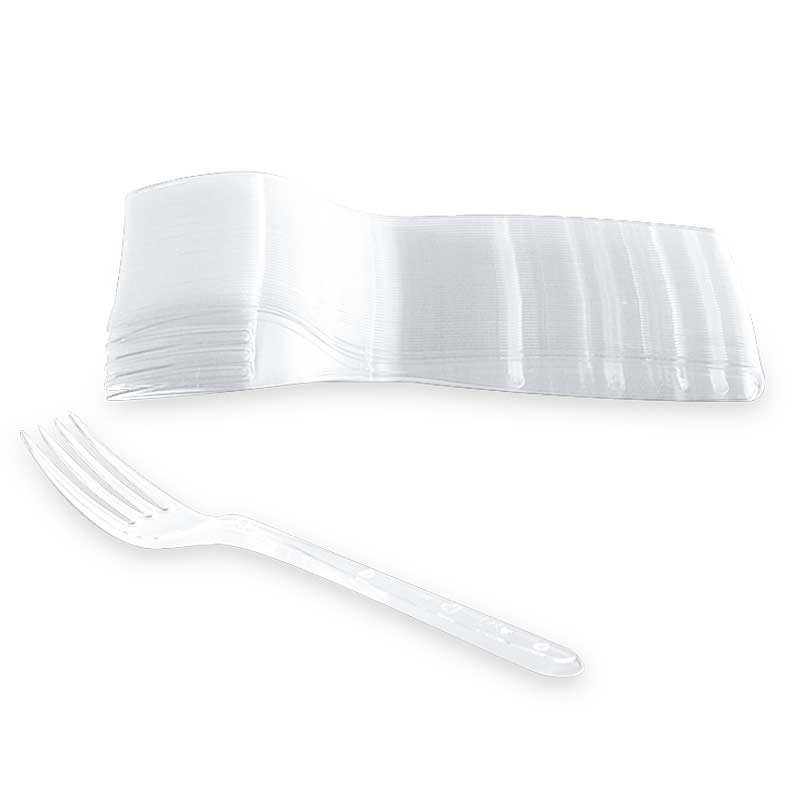 Fourchettes plastique Réutilisables x100 - Couverts Pas Chers