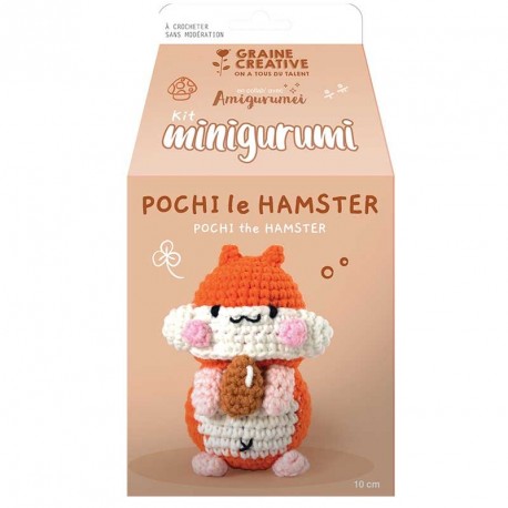 Faite comme Amigurumei votre hamster en crochet avec ce kit complet