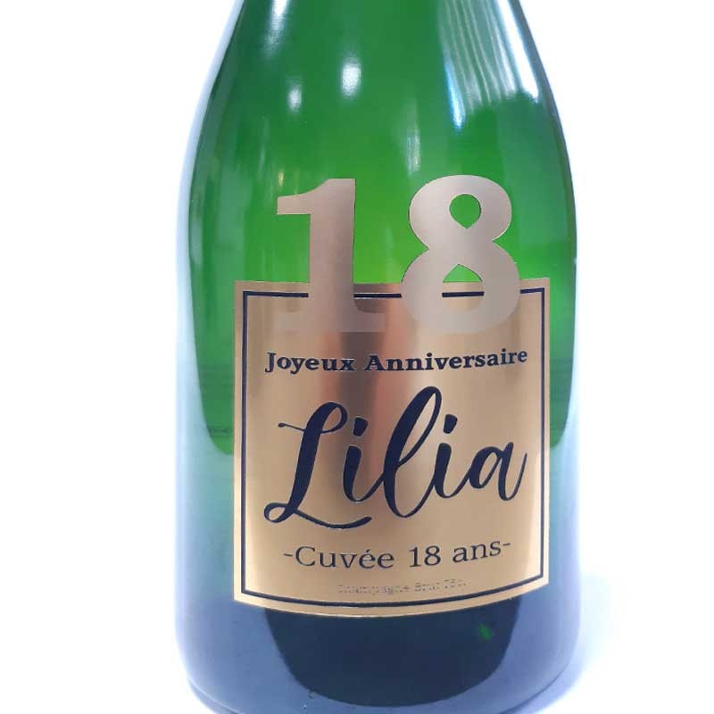Étiquette champagne personnalisée - Autocollants bouteilles