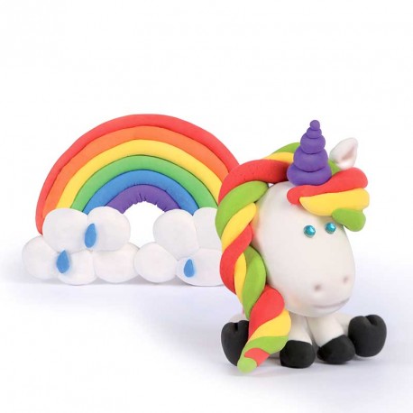 Kit pâte à modeler pour enfant licorne