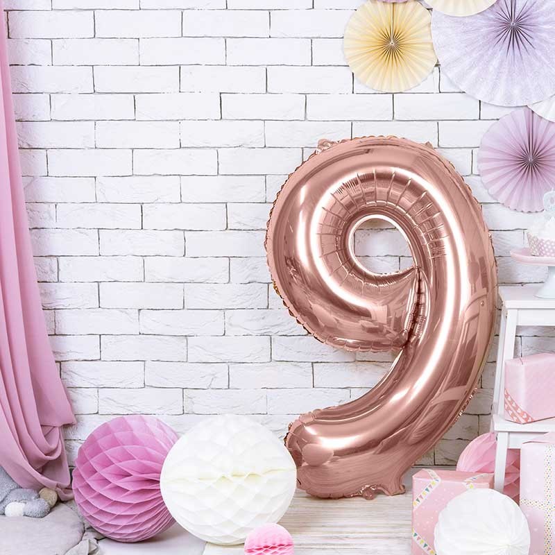 Ballon licorne rose géant pour anniversaire