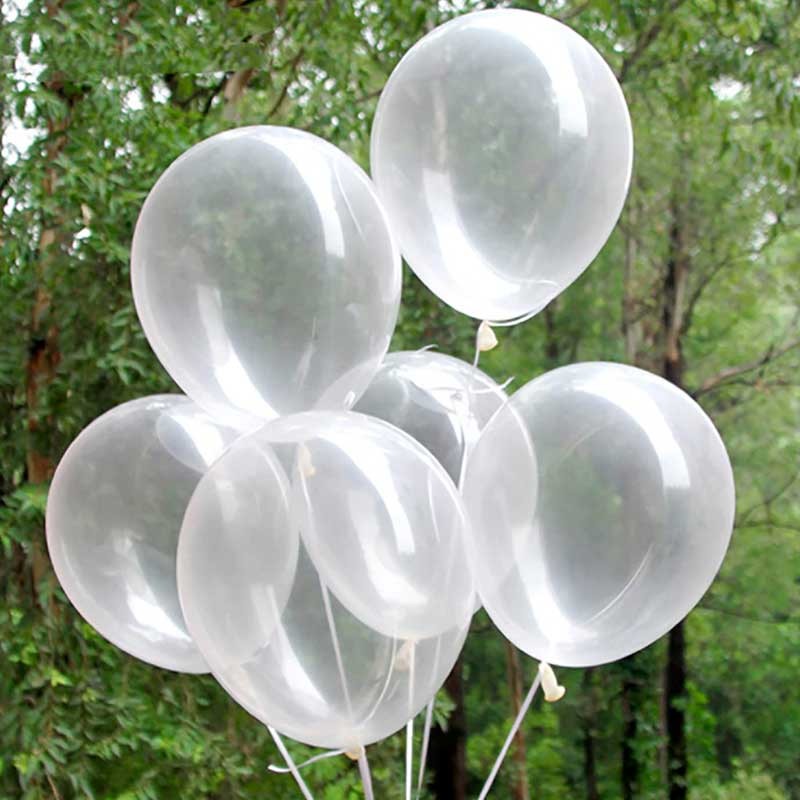 Ballon rond - Transparent - 40 cm – La Boite à Dragées