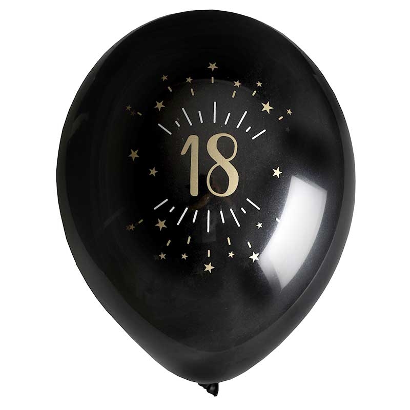 8 ballons gonflables 23 cm joyeux anniversaire 40 ans métal