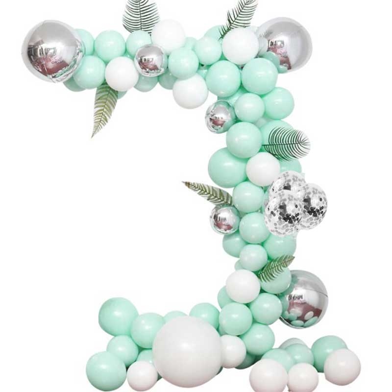 Ballons d'anniversaire avec nombre « 30 » 35 cm vert