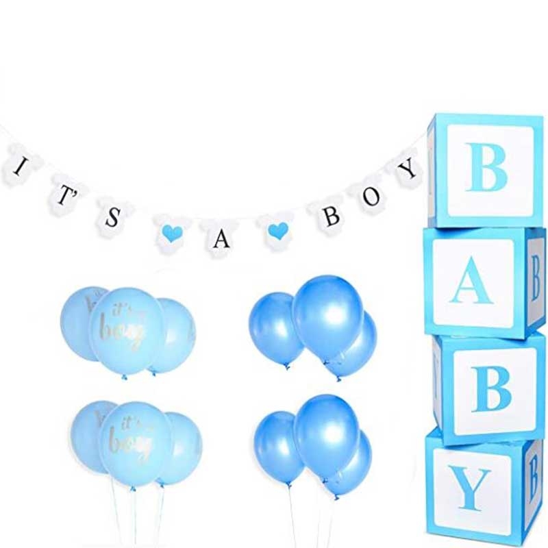 Boite Ballons Pour Baby Shower Decoration - 4 Boîte Ballon