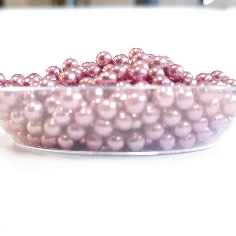 Boule de sucre en métal pour décoration de gâteau, perles de sucre