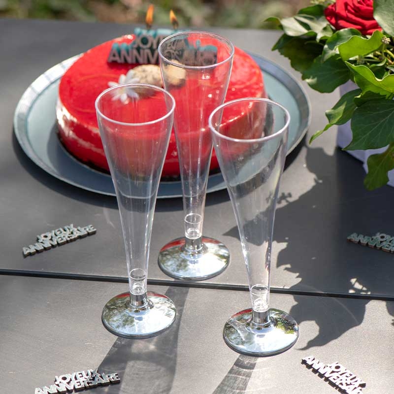Mariage Champagne Flûte Jetable en plastique Coupe de mariage
