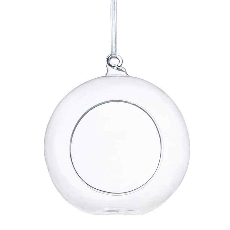 Boule Sphère 8 cm en Verre Ouverte à Suspendre ou Poser