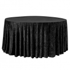 Nappe Velours noire ronde 300cm