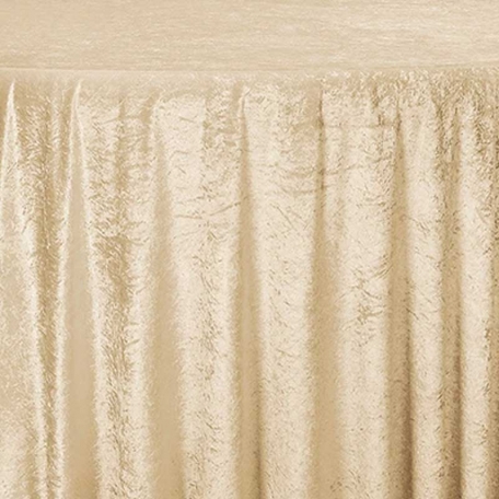 Nappe Velours champagne ronde 300cm