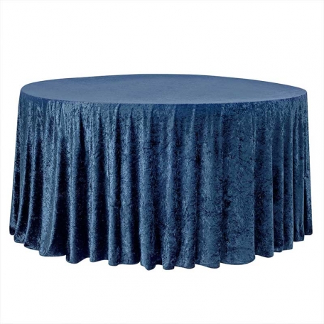 Nappe Velours marine ronde 300cm