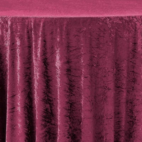 Nappe Velours bordeaux ronde 300cm