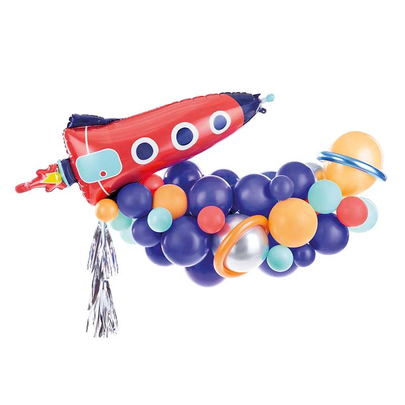 Chiffre Ballon 8 - Espace - Espace - Fusée - Astronaute - Guirlande -  Ballons 