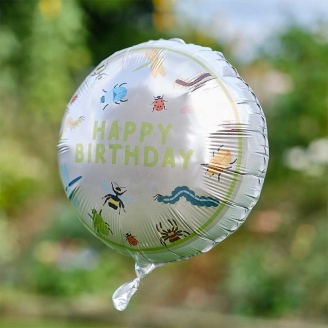 Ballon "Happy Birthday" Thème Insectes