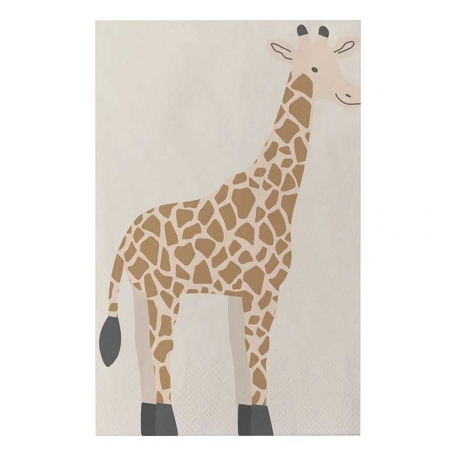 Serviettes en Papier Girafe x 16