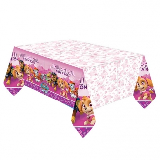 Nappe plastifiée Pat Patrouille Rose