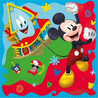 20 Serviettes Anniversaire Mickey