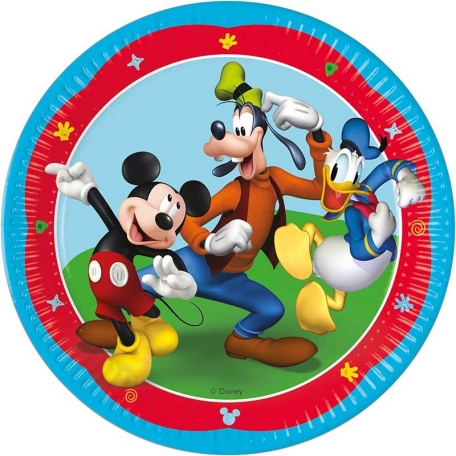 8 Assiettes Mickey 23 cm 