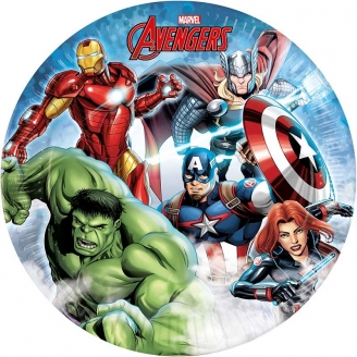 8 Assiettes Avengers 23 cm 