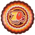 Assiettes Anniversaire 70's Party x 10