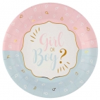 Assiette Gender Reveal x 10