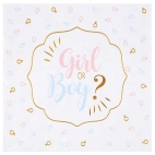 Serviettes Gender Reveal x 20