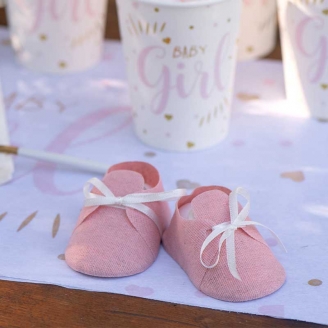 Chaussons Gender Reveal Rose