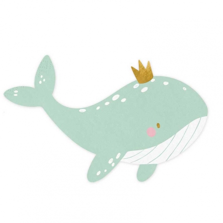 Serviette de Table Baleine x 20