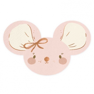 20 Serviettes de table Souris