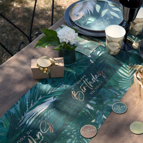 Chemin de Table Anniversaire Jungle