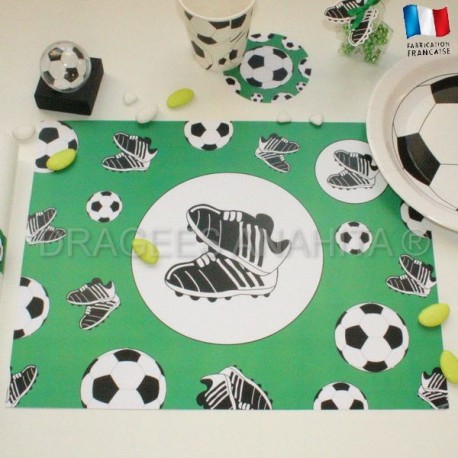 Set de table thème Football - Dragées Anahita