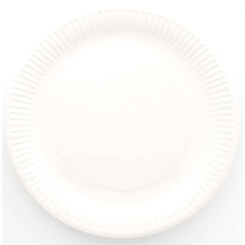 100 petites assiettes blanches pas cher en carton- Ecologique - Dragées  Anahita